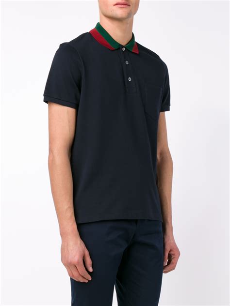 gucci t-shirt polo|gucci navy striped polo shirt.